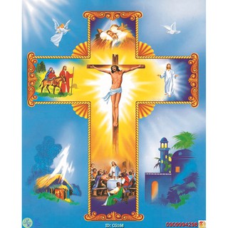 Tranh dán tường 3d hình Chúa Jesus, Hình Đức Mẹ Maria