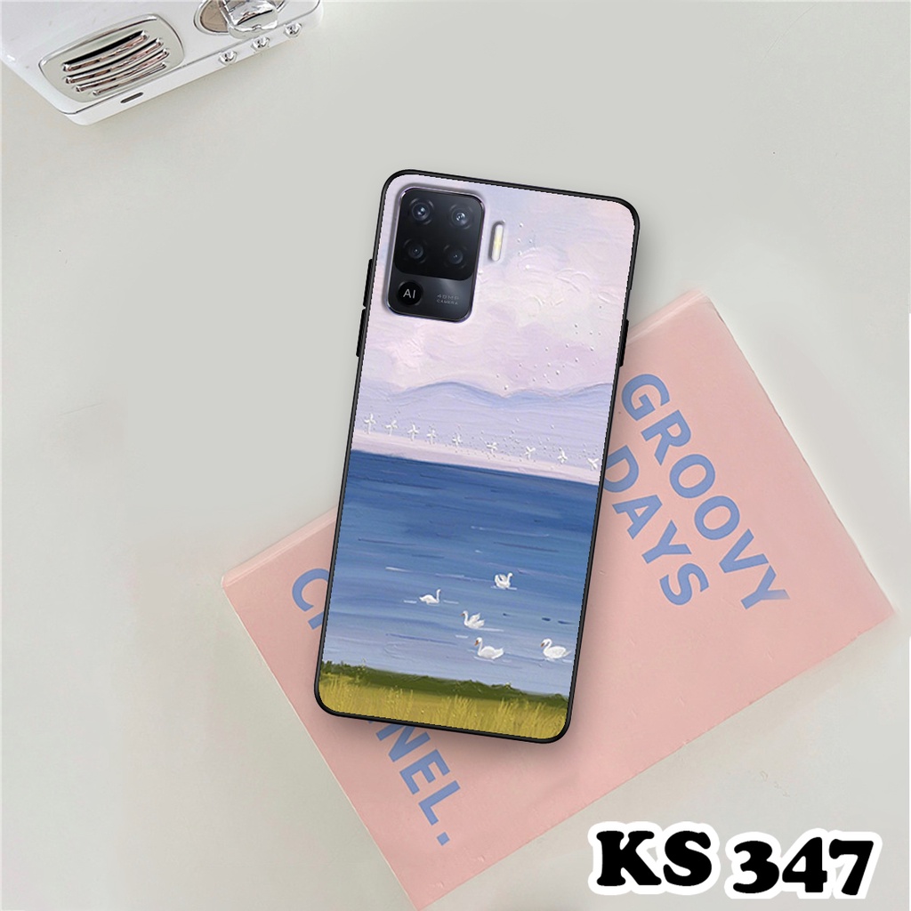 Ốp lưng Oppo A94 - Oppo A94 5G - Ốp in hình Cánh đồng hoa - Chất liệu TPU siêu bền