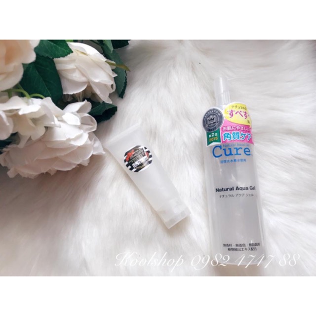 Tẩy tế bào CURE NAUTURAL AQUA GEL 250g của Nhật Bản siêu dịu nhẹ