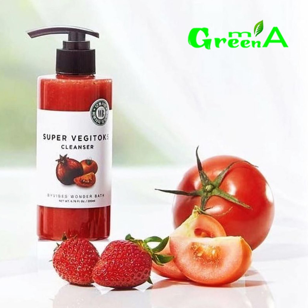 Sữa Rửa Mặt Rau Củ Quả Thải Độc Làm Sạch Tẩy Trang Super Vegitoks Cleanser Xanh Đỏ Tím 300ml [NHẬP KHẨU CHÍNH HÃNG] | BigBuy360 - bigbuy360.vn