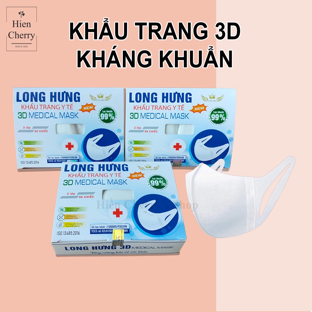 HỘP KHẨU TRANG Y TẾ 4 LỚP - HỘP 50 CHIẾC - Chống giọt bắn - Ngăn ngừa khói bụi