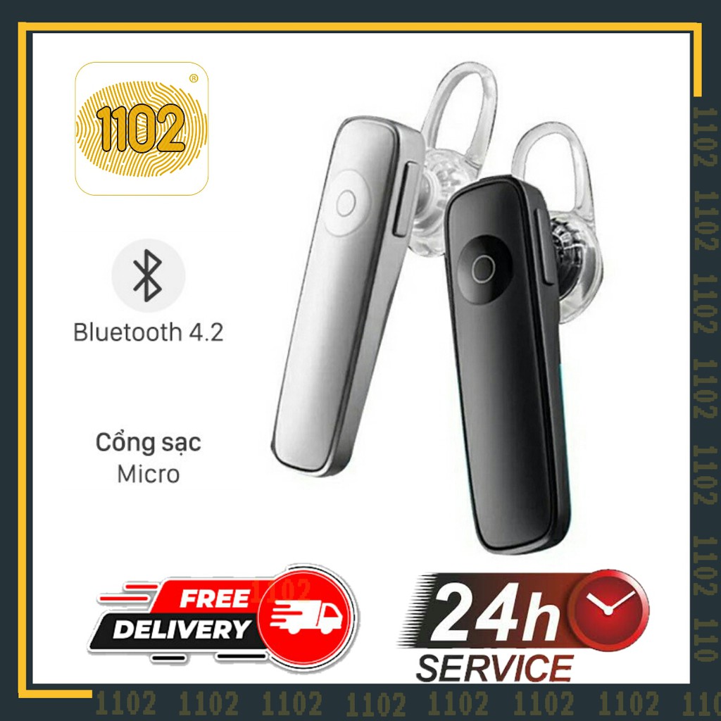 Tai nghe Bluetooth Không Dây 1 Bên - Âm thanh stereo sống động, giọng nói trong - Lọc tiếng ồn