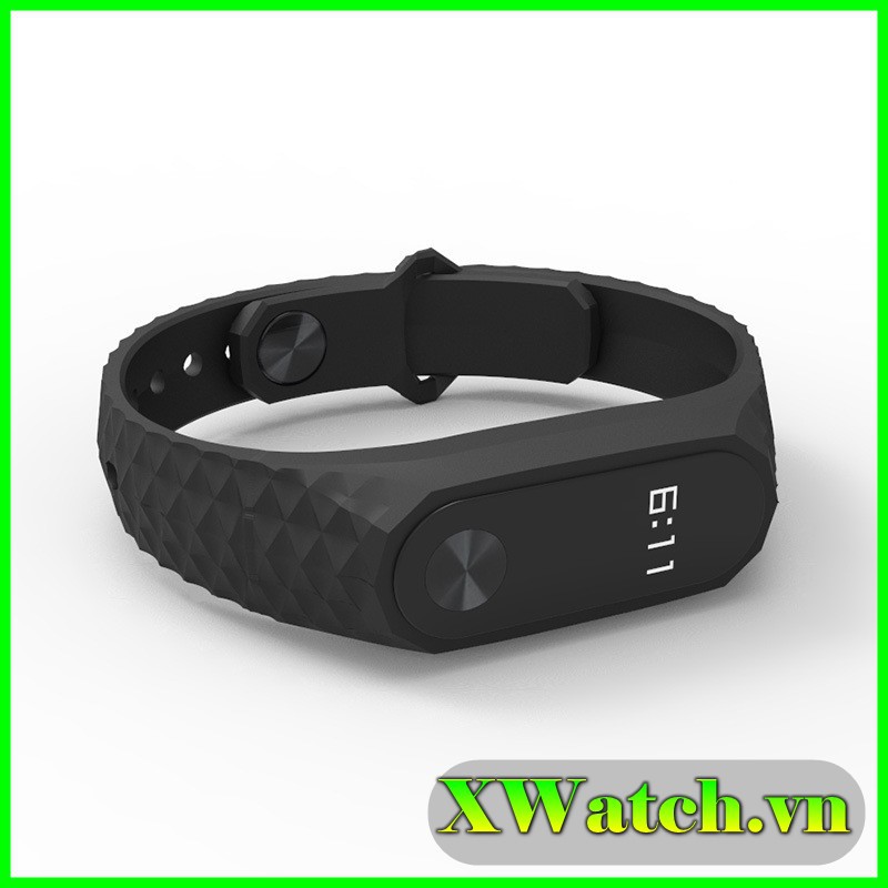 Dây đeo vân sần Mijobs thay thế cho Xiaomi Miband 2 chống thấm nước, bám bụi