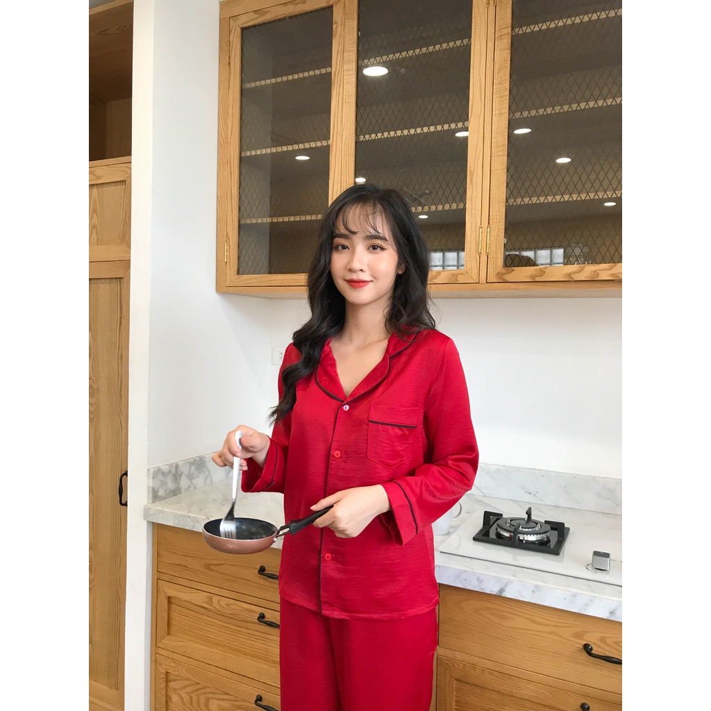 Bộ ngủ lụa tuyết nhung cao cấp
