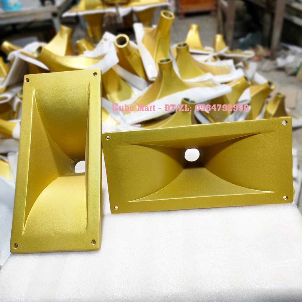 Họng Kèn Nhôm Đúc Ren xoáy Loa Treble Kèn, KT 11x28cm, 15x32cm, 12x12cm, 22.5x22.5cm, 11x27cm - Cubo Mart