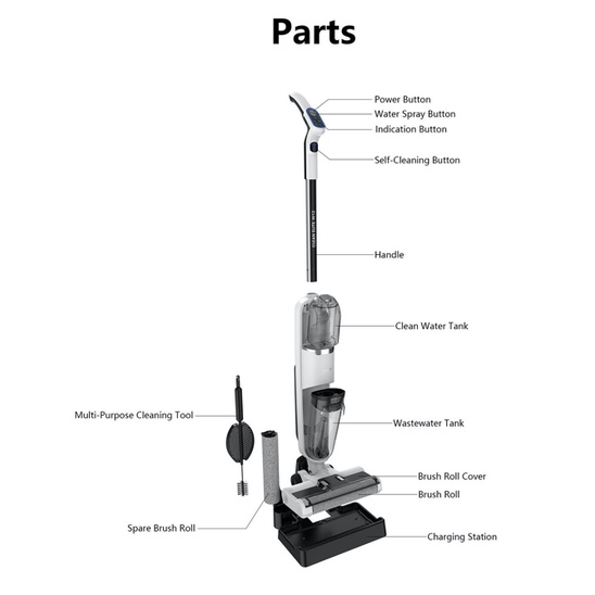 Máy hút bụi, lau nhà Cầm tay Không dây Redkey W12 Wet-Dry Vacuum Cleaner - Mới nhất, Bảo hành 12 tháng