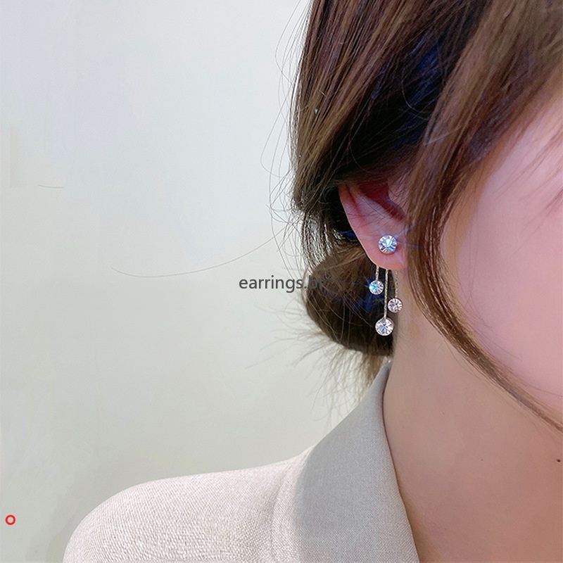 Bông tai tua rua đính ngọc trai giả thời trang cho nữ