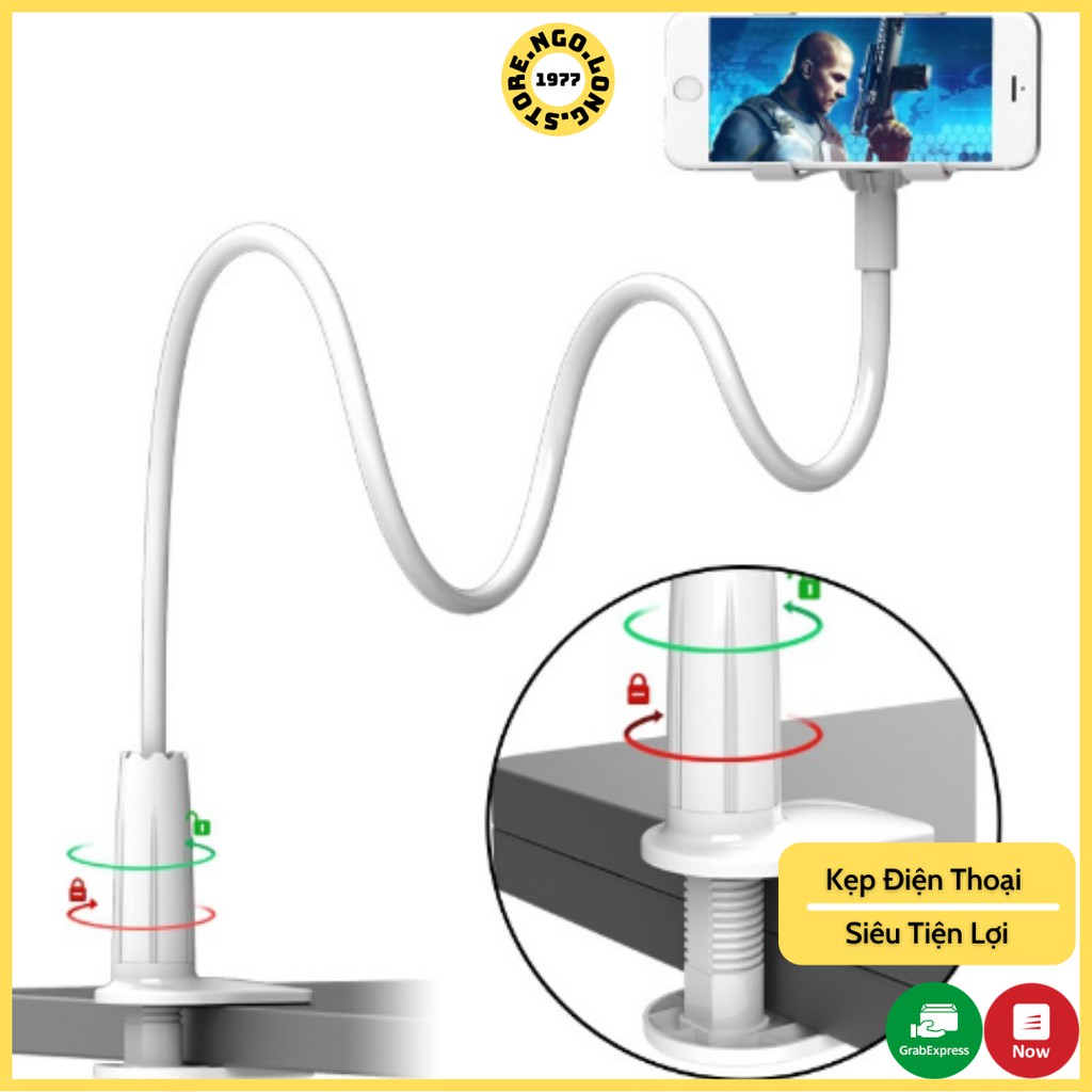 Giá Kẹp - Giá Đỡ Điện Thoại - Ipad FX2020 - Uốn Nắn Mọi Tư Thế - Rất Cứng Cáp