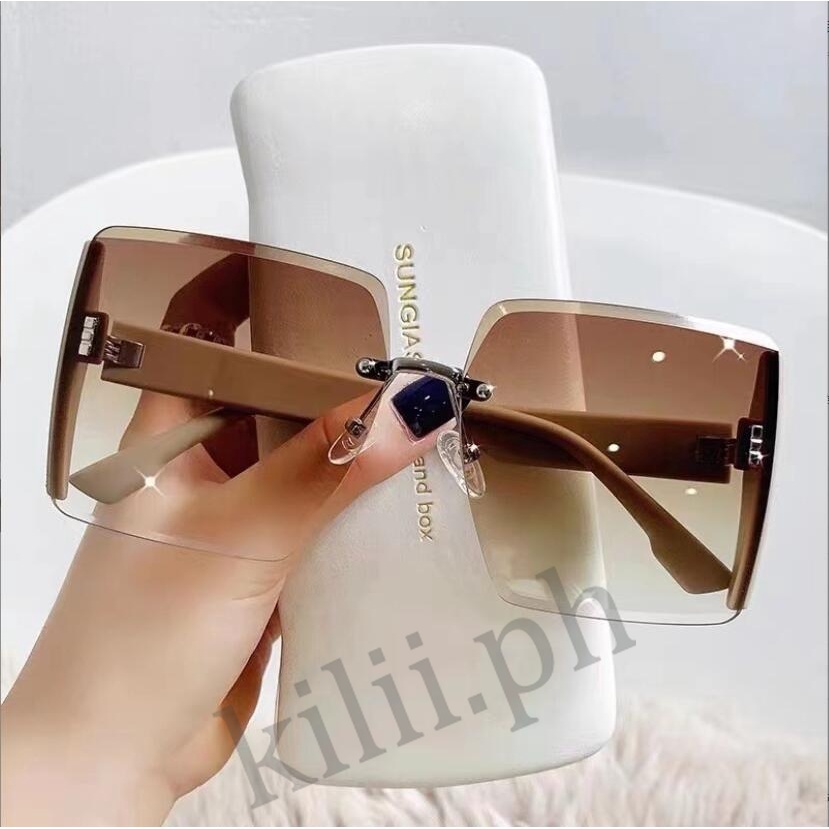 Kính Mát Gọng Vuông Chống Tia Uv400 Thời Trang Dành Cho Nữ