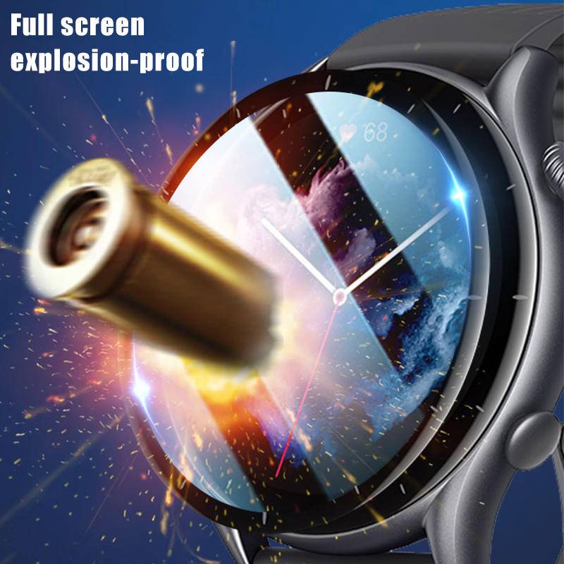Miếng Dán Viền Cong Bảo Vệ Màn Hình Đồng Hồ Huawei Magic 2 Watch 3 Pro 46mm Huawei GT2 GT3 Pro 46mm Bằng Sợi Carbon