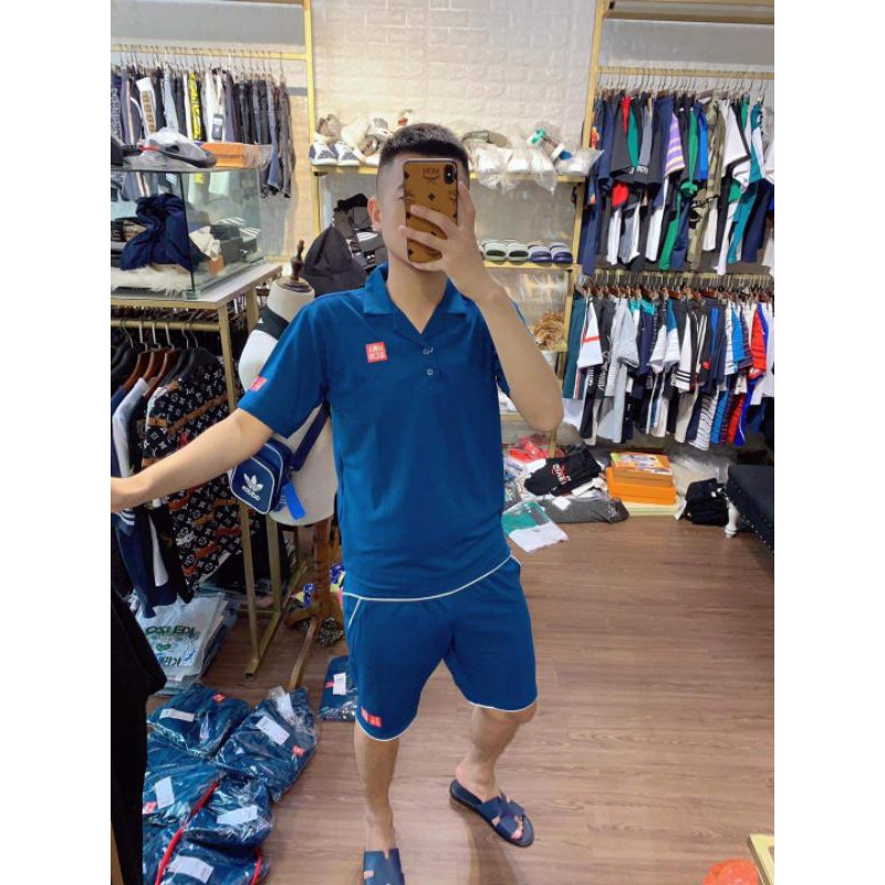 Bộ thể thao 💙HÀNG XUẤT DƯ💙 UNIQLO chất vải gai mát lạnh | BigBuy360 - bigbuy360.vn