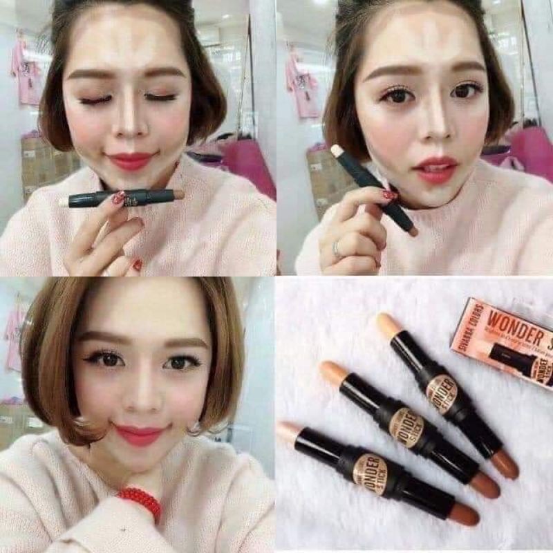 [ CHUẨN ] 🌻 Tạo Khối 2 Đầu W7 Contour Stick