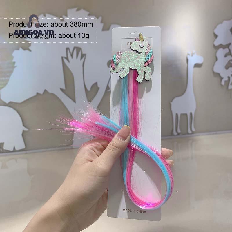 ✨✨Kẹp tóc giả pony - lọn tóc màu sắc dễ thương cho bé gái