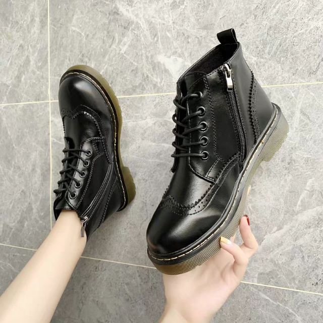 Giày da nữ oxford cao cổ | BigBuy360 - bigbuy360.vn