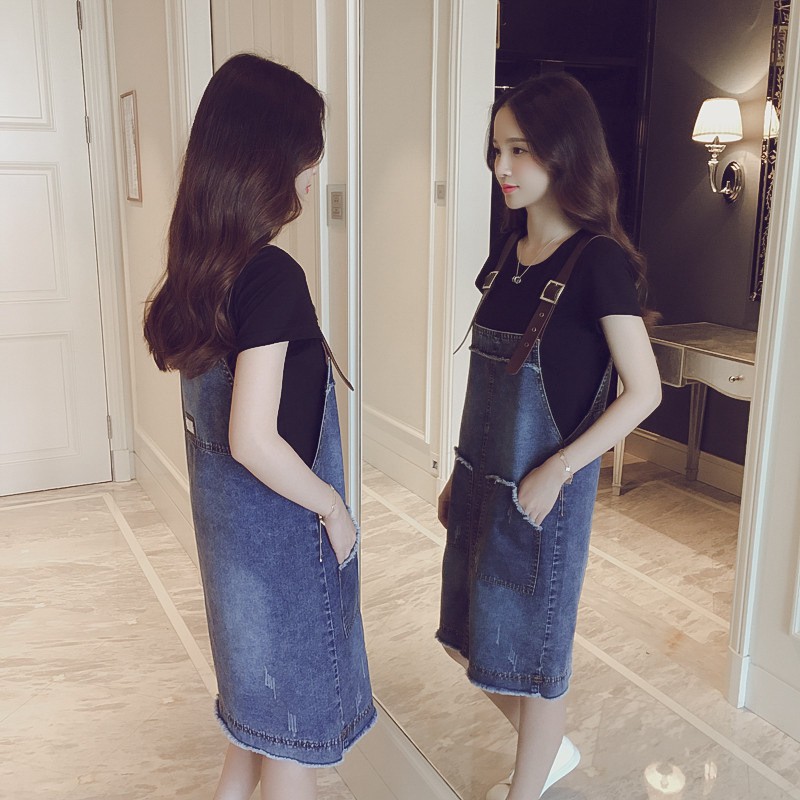 Váy Yếm Jean Thời Trang Nữ 2018