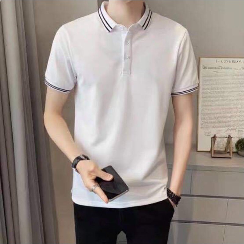 áo po nam cổ tay viền 4 màu