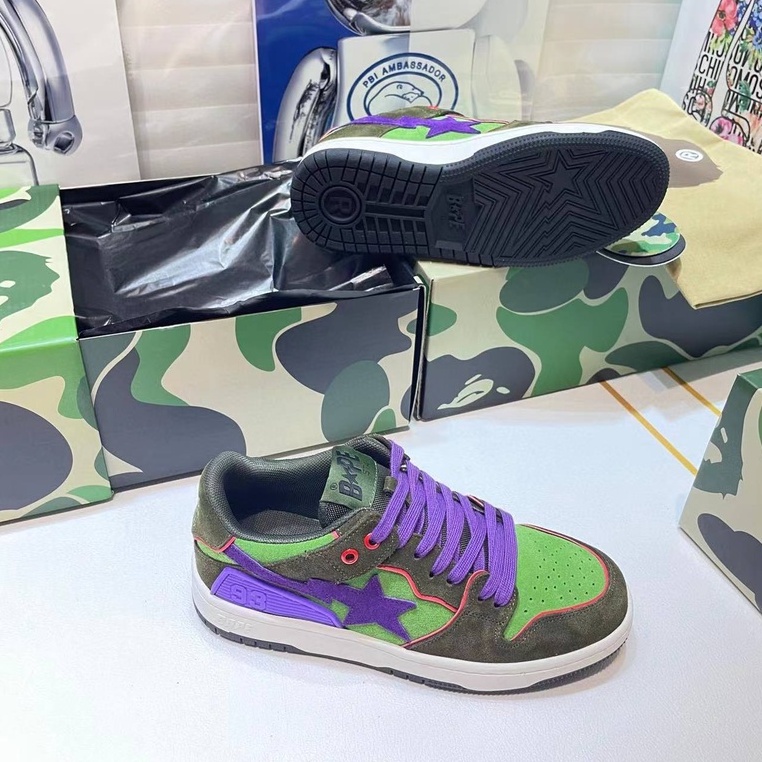 Giày BapeSta Sneaker, Nhiều mẫu, hàng oder 10-12 ngày, full size 36-43, fullbox BapeVN