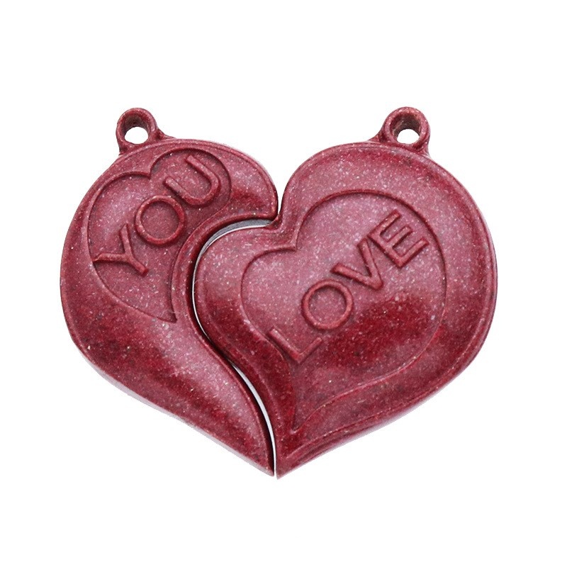 Vòng cổ Mặt Trăng Và Trái Tim Khắc Chữ I Protect You