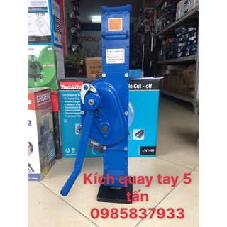 Kích quay tay 5 tấn Kawasaki tiêu chuẩn Nhật dùng nâng hạ các thiết bị tại Máy cầm tay NTT bảo hành dài hạn