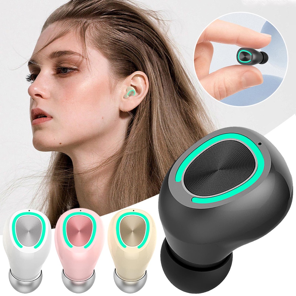 Tai nghe Bluetooth mini Tai nghe nhạc Tai nghe đơn trong tai Tai nghe không dây Tai nghe Tws di động cho Tai nghe không dây Xiaomi HuaweiTWS Tai nghe Bluetooth vô hình Mini Tenky