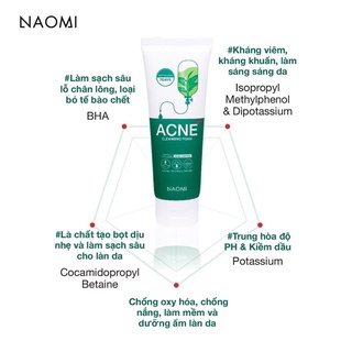Sữa rửa mặt ACNE Naomi