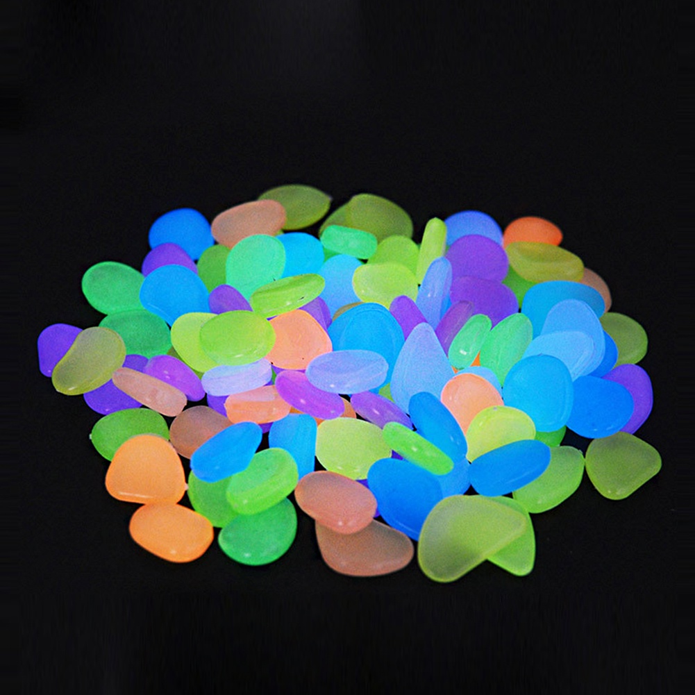 Bộ 50 Viên Đá Dạ Quang Trang Trí Bể Cá Thời Trang