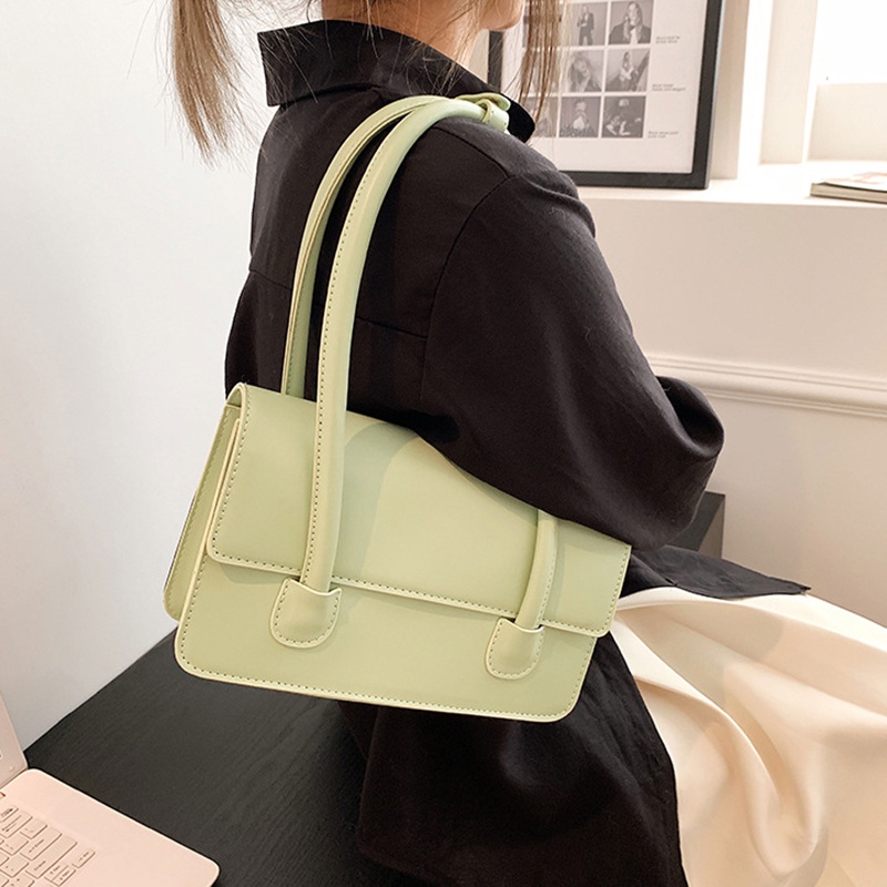 Túi Đeo Vai Hình Vuông Nhỏ Màu Sắc Đơn Giản Thời Trang Cho Nữ