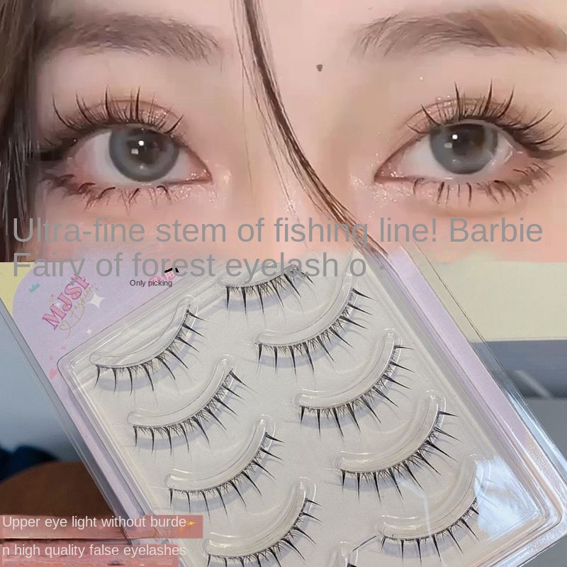 Siêu Mỏng Stalk! Lông Mi Giả Trong Suốt Tự Nhiên Hình Quỷ Nhỏ