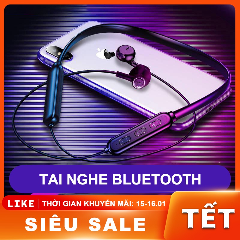 Tai nghe Bluetooth âm thanh vòm 3d Nghe nhạc 10h liên tục - Âm Thanh Bao Test Trước Khi Nhận Hàng