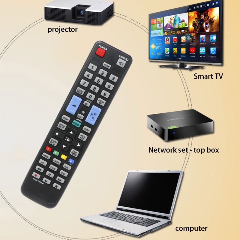Điều Khiển Từ Xa Màu Đen BN59-01014A Cho AA59-00478A AA59-00466A
