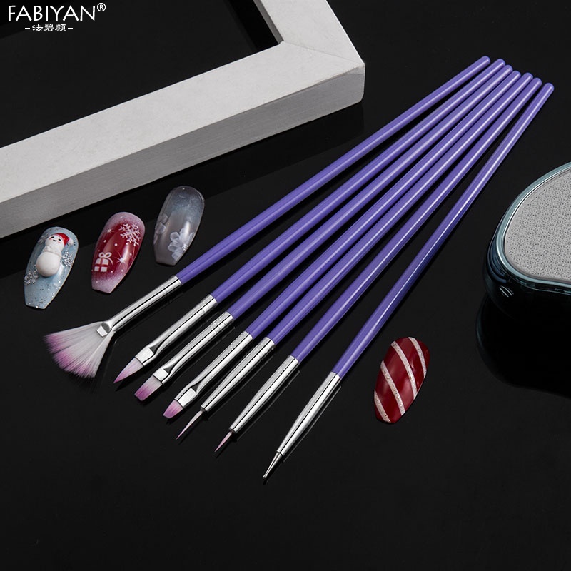 Set 7 Cọ Vẽ Móng Tay Chuyên Nghiệp