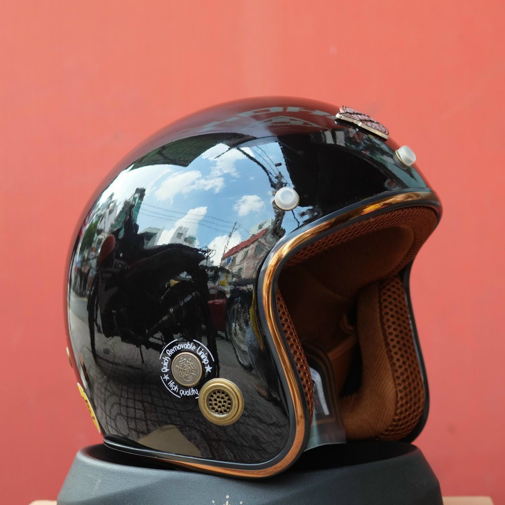 Mũ Bảo Hiểm, Nón Bảo Hiểm 3/4 Trùm Đầu Napoli SH2 Chính Hãng