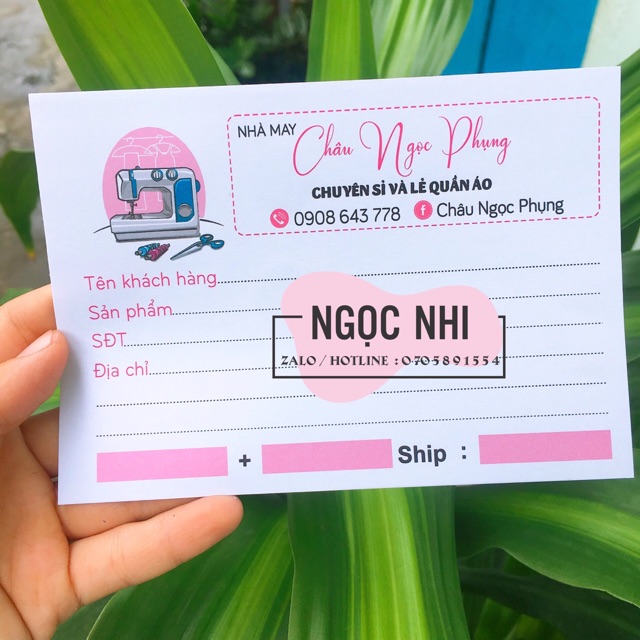 Phiếu ship cho shop