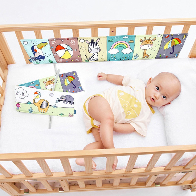 Sách Vải Viền Nôi Em Bé Sơ Sinh Hỗ Trợ Giáo Dục Sớm