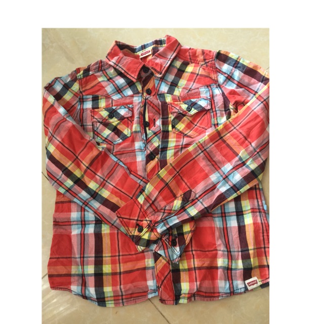 Áo sơ mi bé trai hiệu Levi's size 21-23kg (đồ si tuyển)