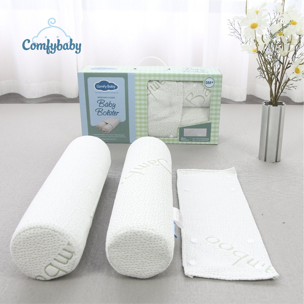 Gối chặn sợi tre bamboo Comfybaby CFN02 - set gối ôm sợi tre kháng khuẩn cho bé