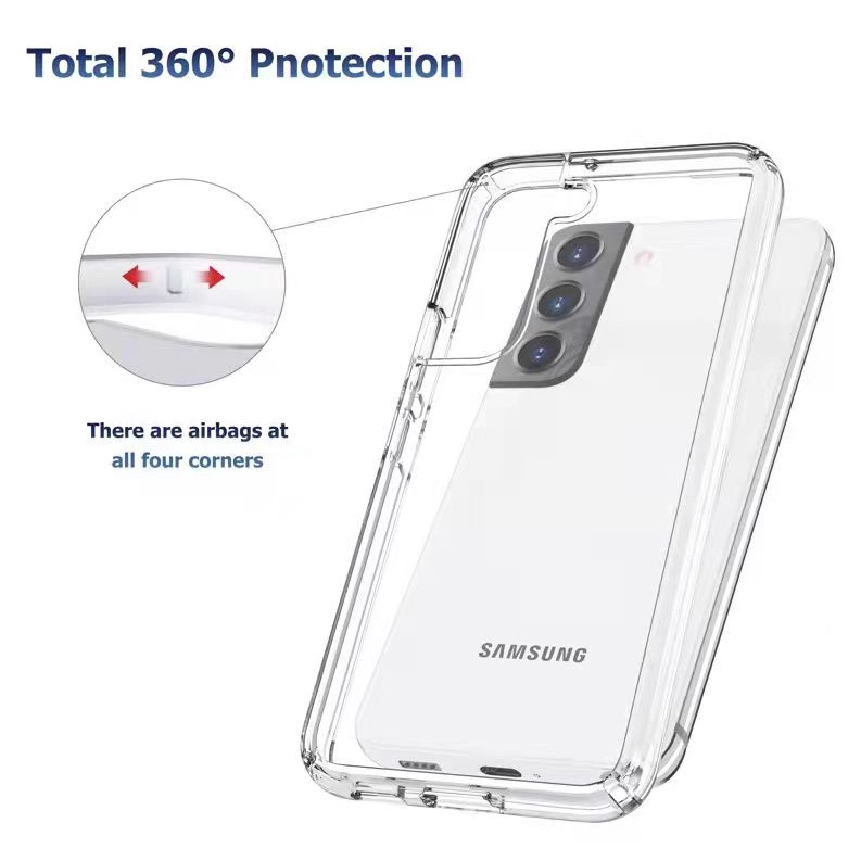 Ốp Điện Thoại Trong Suốt Lấp Lánh Chống Va Đập Cho Samsung S22 S21 Plus Note 20 Ultra
