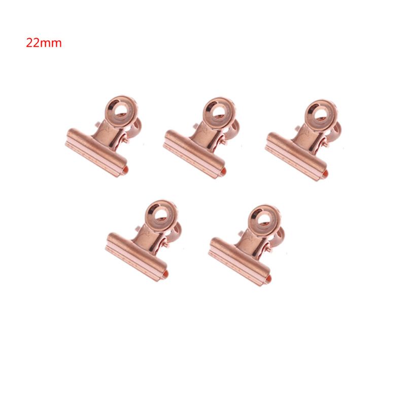 Set 5 Kẹp Giấy Bằng Thép Không Gỉ Hình Chó Bull