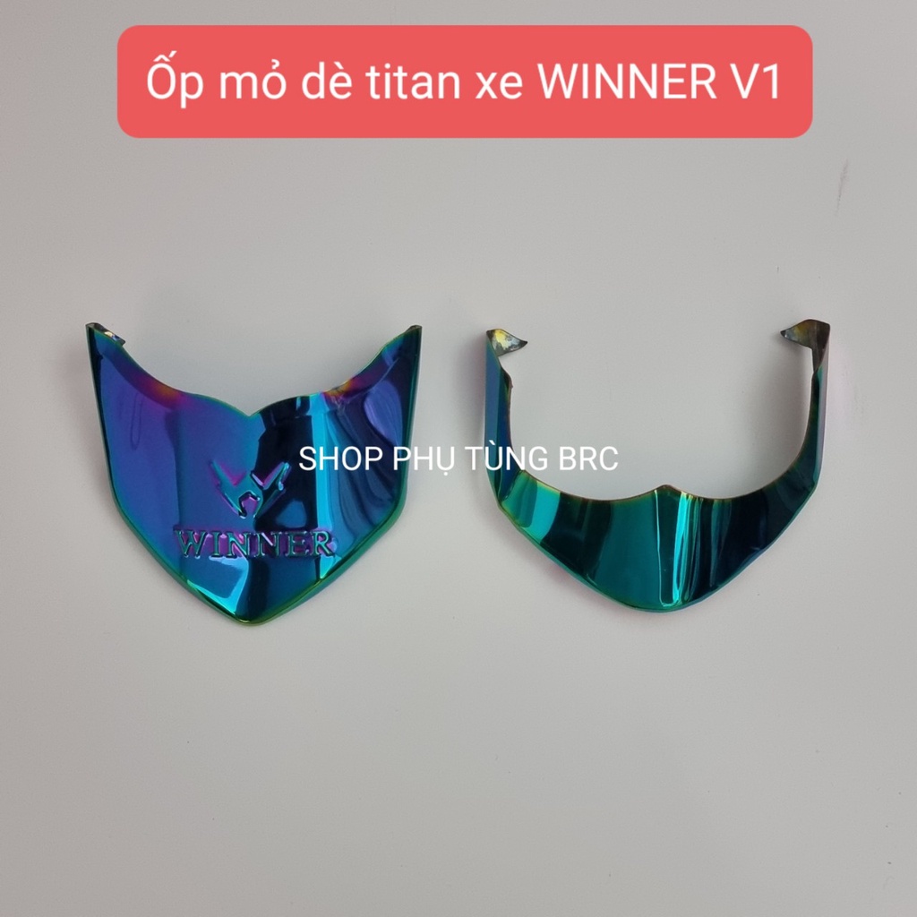 Bộ ốp mỏ dè titan trước, sau xe WINNER V1 ( Không dùng cho xe WINNER X)