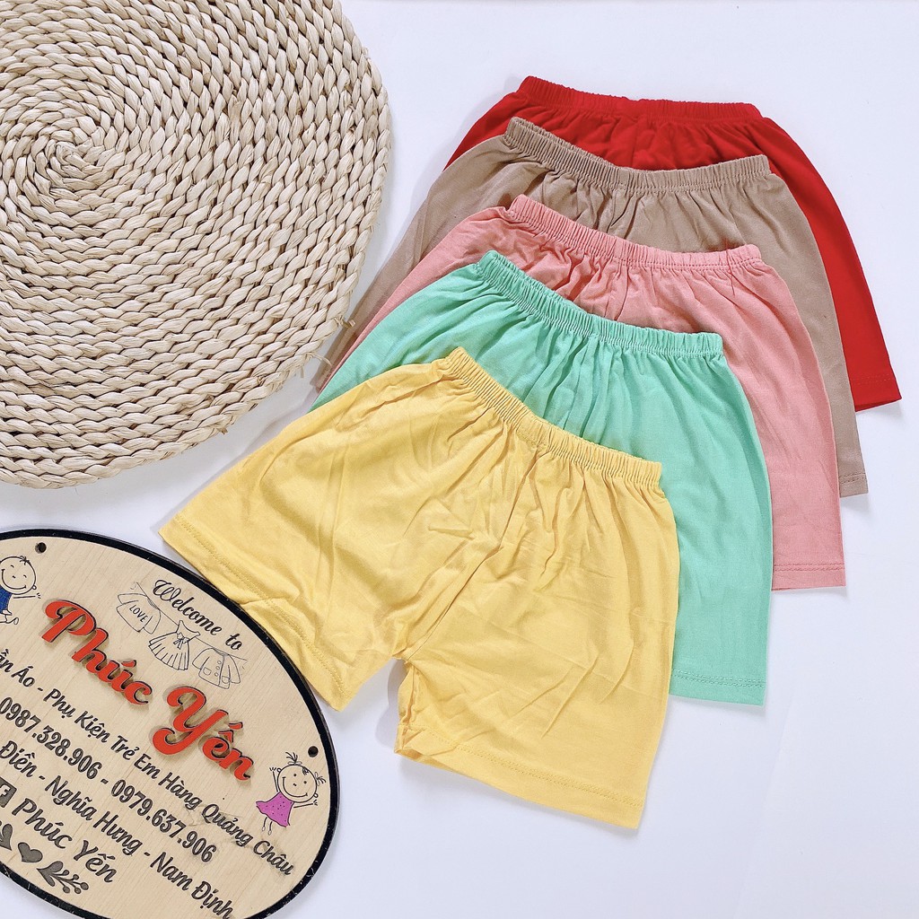 Sale !!! Combo 5 Quần Đùi Thun Lạnh Cho Bé (8-18kg) (SP001478 ) Shop Phúc Yến