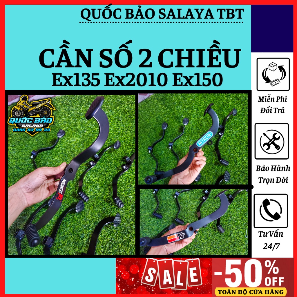 Cần số 2 chiều đen nhám tĩnh điện dành cho sirius &amp; exciter các đời lắp ráp như zin