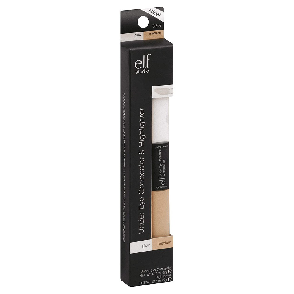 [CHÍNH HÃNG] Kem che khuyết điểm và bắt sáng ELF Under Eye Concealer and Highlighter Glow Medium 2 In 1 | BigBuy360 - bigbuy360.vn