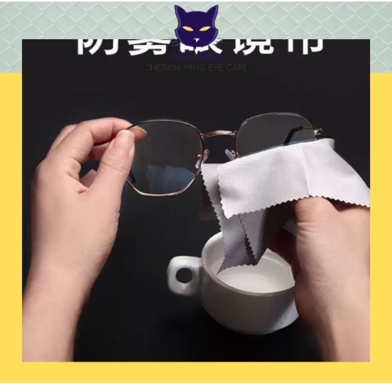 HCM Khăn lau lau kính chống bám khăn thấm nước lau kính mắt lau kính cận Old Schoolmate làm sáng kính mắt, chống sươ