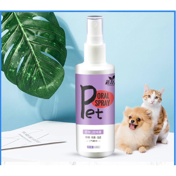 xịt vệ sinh khử mùi hôi răng miệng cho chó mèo ORAL SPRAY PET 120ml benben