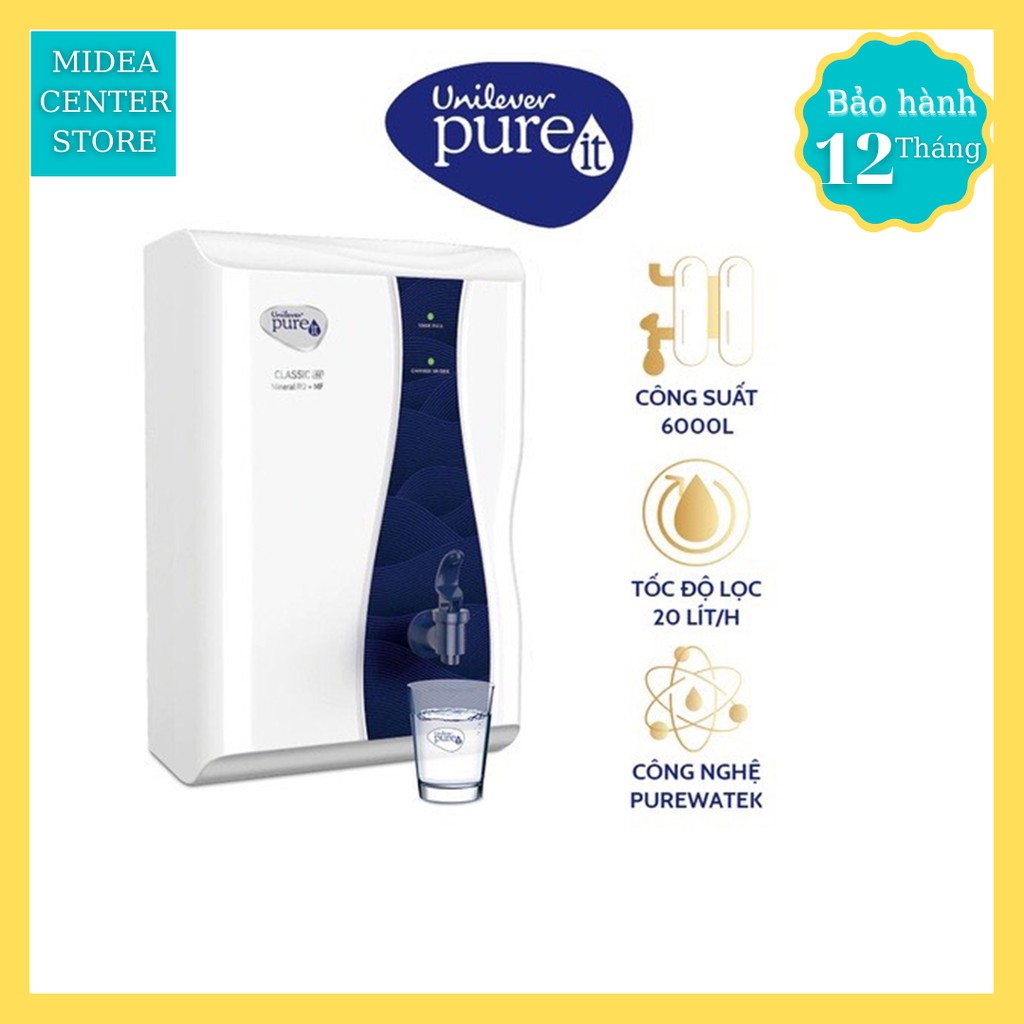 [Lắp đặt tại nhà toàn quốc] Máy lọc nước cao cấp Unilever Pureit Casa G2 (RO + MF) - 6000lít