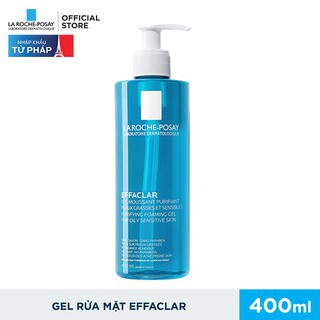 Larocheposay - Bộ sản phẩm làm sạch và bảo vệ da dầu nhạy cảm La Roche-Posay Effaclar Gel