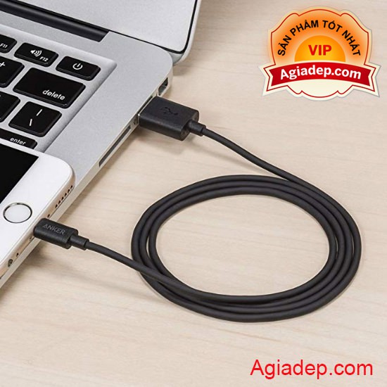 Dâp cáp Anker Cable chuẩn MFI sạc điên thoại iPhone nhanh Siêu bền - Hàng nhà giàu của Agiadep.com