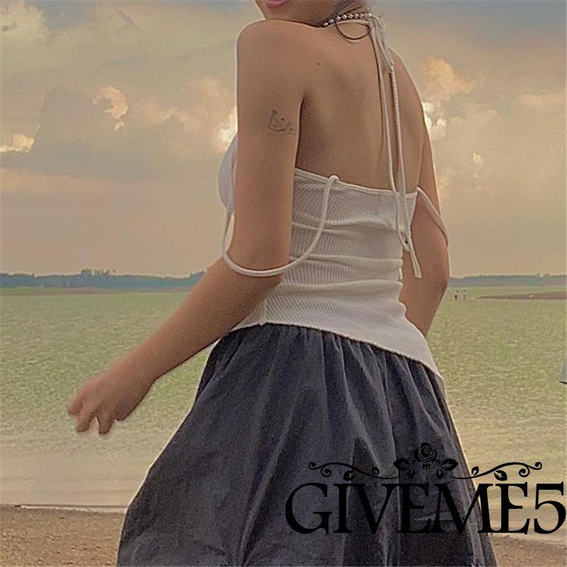 Áo không tay màu sắc trơn thoáng khí thời trang cho nữ