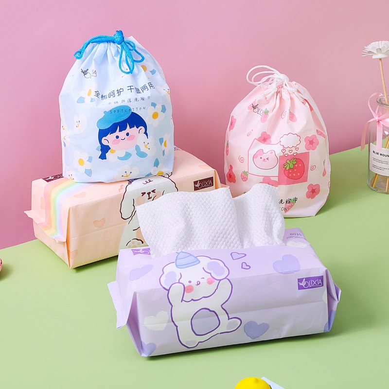 Khăn Lau Mặt Bằng Cotton Dày Dặn Dùng Một Lần Cho Nam Và Nữ