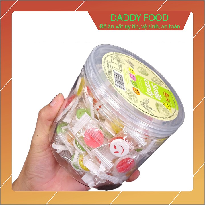 Kẹo Smile Candy thơm mùi trái cây,hàng mới sản xuất hạn sử dụng còn dài thoải mái bảo quản